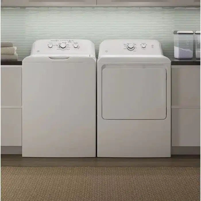GE 4.2 Cu. Ft. Top Load Agitator Washer and 7.2 Cu. Ft. Electric Dryer Combo - Image 2