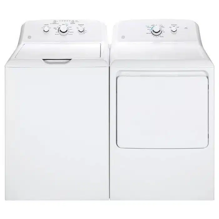 GE 4.2 Cu. Ft. Top Load Agitator Washer and 7.2 Cu. Ft. Electric Dryer Combo
